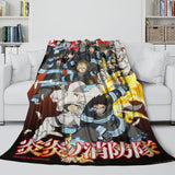 Laden Sie das Bild in den Galerie-Viewer, Fire Force Blanket Flannel Fleece Throw Room Decoration