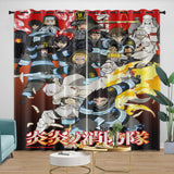 Laden Sie das Bild in den Galerie-Viewer, Fire Force Curtains Blackout Window Drapes Room Decoration