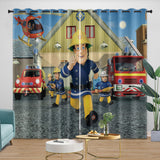 Laden Sie das Bild in den Galerie-Viewer, Fireman Sam Curtains Blackout Window Drapes