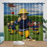 Laden Sie das Bild in den Galerie-Viewer, Fireman Sam Curtains Blackout Window Drapes