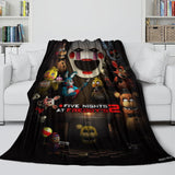 Laden Sie das Bild in den Galerie-Viewer, Five Nights at Freddy's 2 Blanket Pattern Flannel Throw Room Decoration