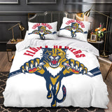 Laden Sie das Bild in den Galerie-Viewer, Florida Panthers Bedding Set Quilt Duvet Cover Without Filler