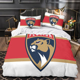 Laden Sie das Bild in den Galerie-Viewer, Florida Panthers Bedding Set Quilt Duvet Cover Without Filler