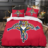 Laden Sie das Bild in den Galerie-Viewer, Florida Panthers Bedding Set Quilt Duvet Cover Without Filler