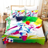 Laden Sie das Bild in den Galerie-Viewer, Football Soccer Bedding Set Quilt Cover Without Filler