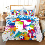 Laden Sie das Bild in den Galerie-Viewer, Football Soccer Bedding Set Quilt Cover Without Filler