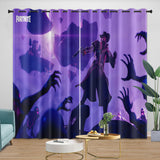 Laden Sie das Bild in den Galerie-Viewer, Fortnite Curtains Printing Pattern Drapes Blackout Window