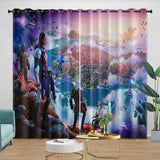 Laden Sie das Bild in den Galerie-Viewer, Fortnite Curtains Printing Pattern Drapes Blackout Window