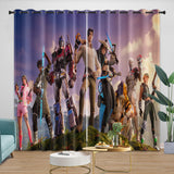 Laden Sie das Bild in den Galerie-Viewer, Fortnite Curtains Printing Pattern Drapes Blackout Window