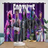 Laden Sie das Bild in den Galerie-Viewer, Fortnite Curtains Printing Pattern Drapes Blackout Window