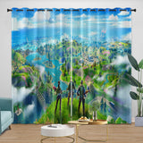 Laden Sie das Bild in den Galerie-Viewer, Fortnite Curtains Printing Pattern Drapes Room Decoration