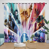 Laden Sie das Bild in den Galerie-Viewer, Fortnite Curtains Printing Pattern Drapes Room Decoration