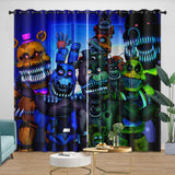 Laden Sie das Bild in den Galerie-Viewer, Game Five Nights At Freddys Curtains Blackout Window Drapes