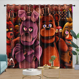 Laden Sie das Bild in den Galerie-Viewer, Game Five Nights At Freddys Curtains Pattern Blackout Window Drapes