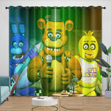 Laden Sie das Bild in den Galerie-Viewer, Game Five Nights At Freddys Curtains Pattern Blackout Window Drapes