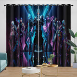 Laden Sie das Bild in den Galerie-Viewer, Game Fortnite Curtains Pattern Blackout Window Drapes Room Decoration