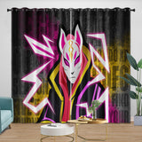 Laden Sie das Bild in den Galerie-Viewer, Game Fortnite Curtains Pattern Blackout Window Drapes Room Decoration