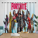 Laden Sie das Bild in den Galerie-Viewer, Game Fortnite Curtains Pattern Blackout Window Drapes Room Decoration