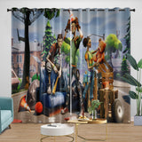 Laden Sie das Bild in den Galerie-Viewer, Game Fortnite Curtains Pattern Drapes Room Decoration