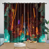 Laden Sie das Bild in den Galerie-Viewer, Game Minecraft Curtains Blackout Window Drapes Kids Room Decoration