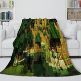 Laden Sie das Bild in den Galerie-Viewer, Game Pattern Minecraft Blanket Flannel Kids Room Throw