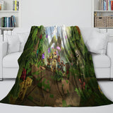 Laden Sie das Bild in den Galerie-Viewer, Game Pattern Minecraft Blanket Flannel Kids Room Throw