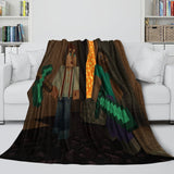 Laden Sie das Bild in den Galerie-Viewer, Game Pattern Minecraft Blanket Flannel Throw Kids Room Decoration