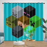 Laden Sie das Bild in den Galerie-Viewer, Game Pattern Minecraft Curtains Blackout Window Drapes Room Decoration