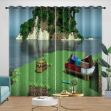 Laden Sie das Bild in den Galerie-Viewer, Game Pattern Minecraft Curtains Blackout Window Drapes Room Decoration