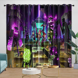 Laden Sie das Bild in den Galerie-Viewer, Game Pattern Minecraft Curtains Window Drapes Kids Room Decoration