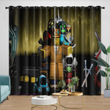 Laden Sie das Bild in den Galerie-Viewer, Game Pattren Roblox Curtains Blackout Window Drapes Room Decoration