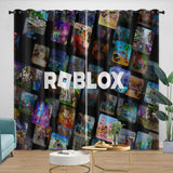 Laden Sie das Bild in den Galerie-Viewer, Game Pattren Roblox Curtains Blackout Window Drapes Room Decoration