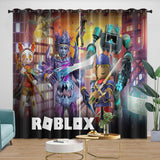 Laden Sie das Bild in den Galerie-Viewer, Game Pattren Roblox Curtains Blackout Window Drapes Room Decoration