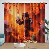 Laden Sie das Bild in den Galerie-Viewer, Game Pattren Roblox Curtains Blackout Window Drapes Room Decoration