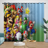 Laden Sie das Bild in den Galerie-Viewer, Game Super Mario Curtains Blackout Kids Room Window Drapes