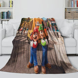 Laden Sie das Bild in den Galerie-Viewer, Game Super Mario Pattern Blanket Flannel Throw Kids Room Decoration