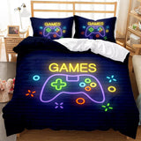 Laden Sie das Bild in den Galerie-Viewer, Gamepad Bedding Set Pattern Quilt Cover Without Filler