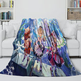 Laden Sie das Bild in den Galerie-Viewer, Genshin Impact Blanket Flannel Fleece Pattern Throw Room Decoration