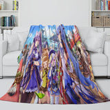 Laden Sie das Bild in den Galerie-Viewer, Genshin Impact Blanket Flannel Fleece Pattern Throw Room Decoration