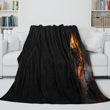 Laden Sie das Bild in den Galerie-Viewer, Ghost Rider Blanket Pattern Flannel Kids Room Throw