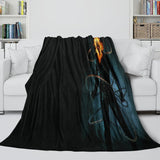 Laden Sie das Bild in den Galerie-Viewer, Ghost Rider Blanket Pattern Flannel Kids Room Throw