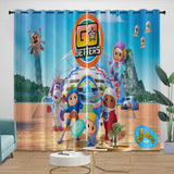 Laden Sie das Bild in den Galerie-Viewer, Go Jetters Curtains Pattern Blackout Window Drapes