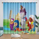 Laden Sie das Bild in den Galerie-Viewer, Go Jetters Curtains Pattern Blackout Window Drapes