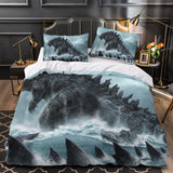 Laden Sie das Bild in den Galerie-Viewer, Godzilla Duvet Cover Pattern Bedding Set Without Filler