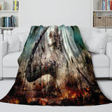 Laden Sie das Bild in den Galerie-Viewer, Godzilla Minus One Blanket Flannel Fleece Throw Room Decoration