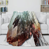 Laden Sie das Bild in den Galerie-Viewer, Godzilla Minus One Blanket Flannel Fleece Throw Room Decoration