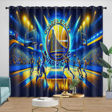 Laden Sie das Bild in den Galerie-Viewer, Golden State Warriors Curtains Blackout Window Drapes Room Decoration