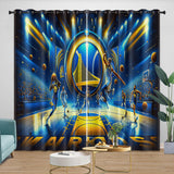 Laden Sie das Bild in den Galerie-Viewer, Golden State Warriors Curtains Blackout Window Drapes Room Decoration