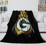 Laden Sie das Bild in den Galerie-Viewer, Green Bay Packers Blanket Flannel Fleece Throw Room Decoration