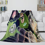 Laden Sie das Bild in den Galerie-Viewer, Green Lantern Blanket Flannel Throw Kids Room Decoration